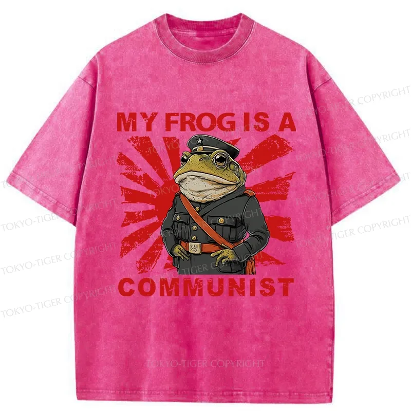 Tokyo-Tiger Funny Frog-ism Washed T-Shirt