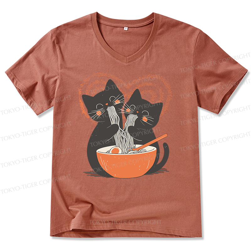 Tokyo-Tiger Let's Eat Ramen Together V-Neck Classic T-Shirt