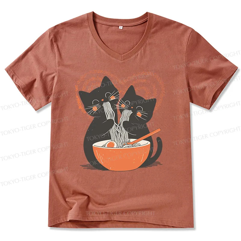 Tokyo-Tiger Let's Eat Ramen Together V-Neck Classic T-Shirt