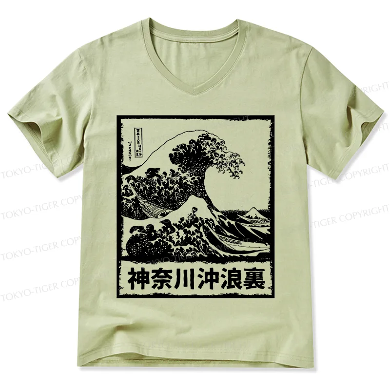 Tokyo-Tiger Legendary Wave V-Neck Classic T-Shirt