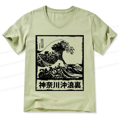 Tokyo-Tiger Legendary Wave V-Neck Classic T-Shirt