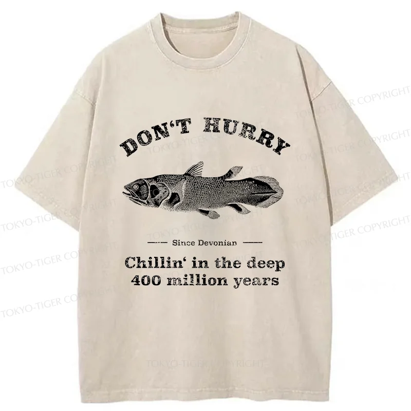 Tokyo-Tiger Fish From 400 Million Years Ago Washed T-Shirt