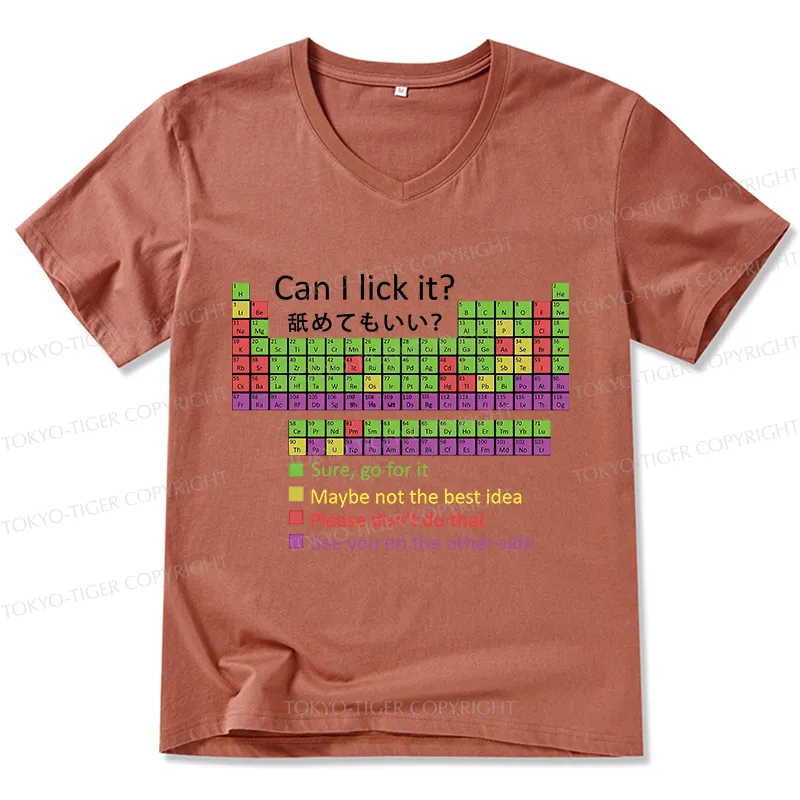 Tokyo-Tiger Can I Lick It V-Neck Classic T-Shirt