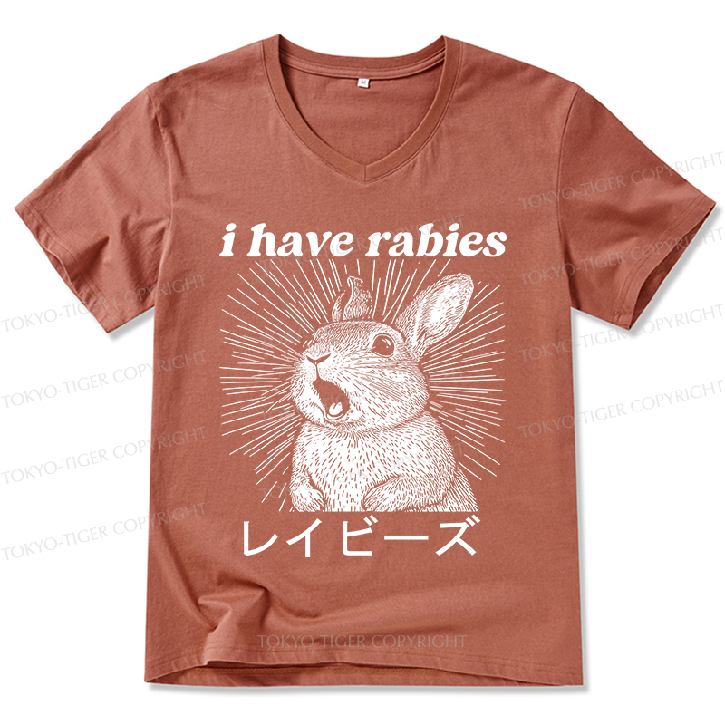 Tokyo-Tiger Funny Rabbit V-Neck Classic T-Shirt