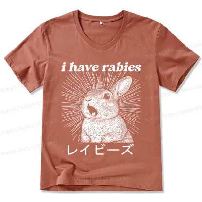 Tokyo-Tiger Funny Rabbit V-Neck Classic T-Shirt
