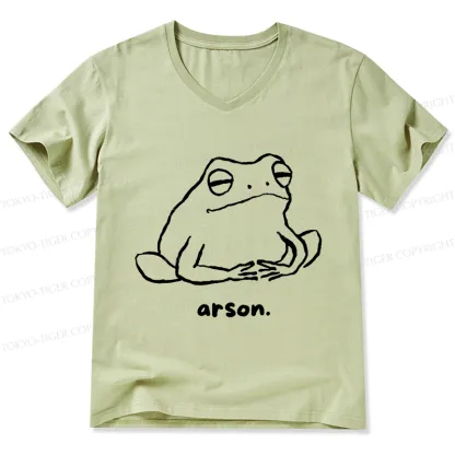 Tokyo-Tiger Japan Arsonist Frog V-Neck Classic T-Shirt