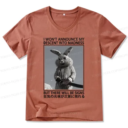Tokyo-Tiger Rabbit Goes Into Madness V-Neck Classic T-Shirt