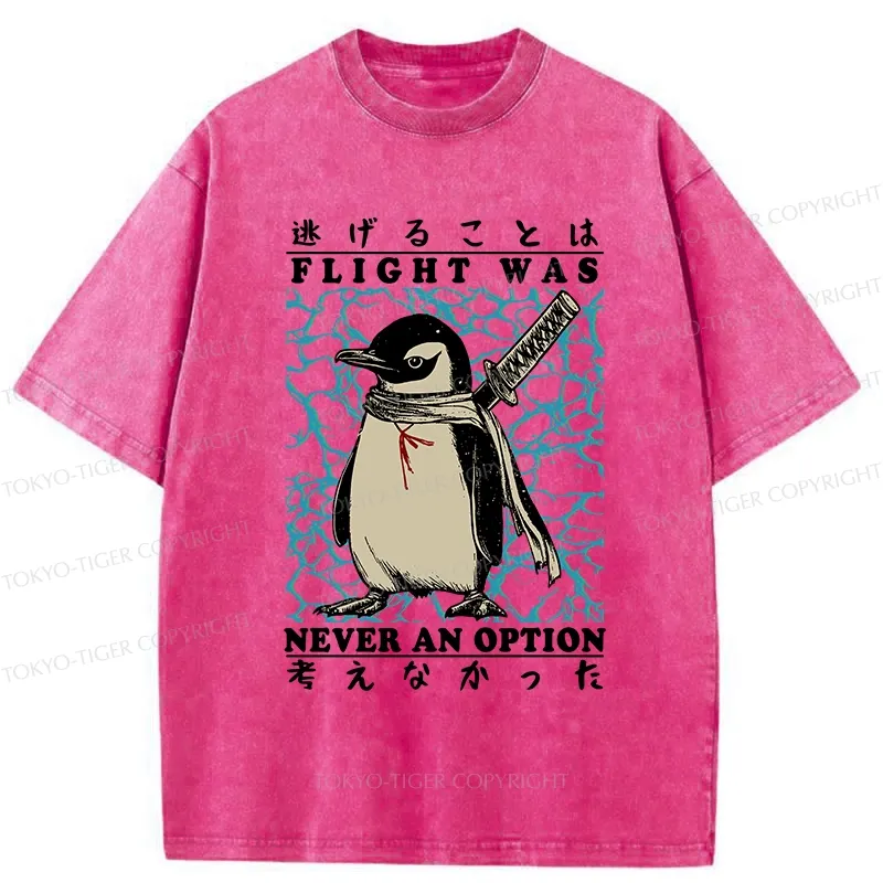 Tokyo-Tiger Ninja Penguin Washed T-Shirt