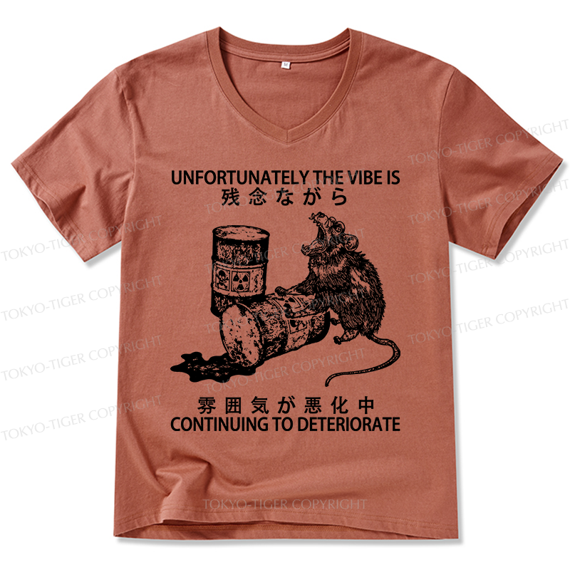 Tokyo-Tiger The Vibe Is Continuing To Deteriorate V-Neck Classic T-Shirt