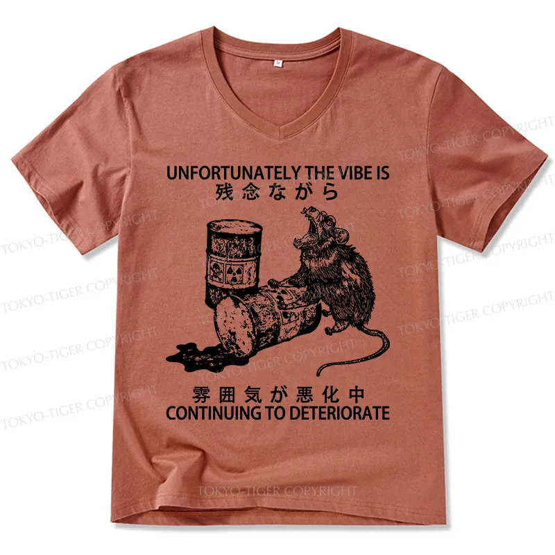 Tokyo-Tiger The Vibe Is Continuing To Deteriorate V-Neck Classic T-Shirt