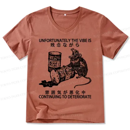 Tokyo-Tiger The Vibe Is Continuing To Deteriorate V-Neck Classic T-Shirt