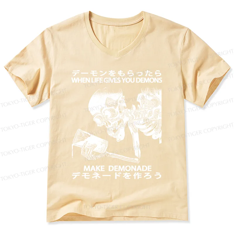 Tokyo-Tiger Make Demonade Funny V-Neck Classic T-Shirt