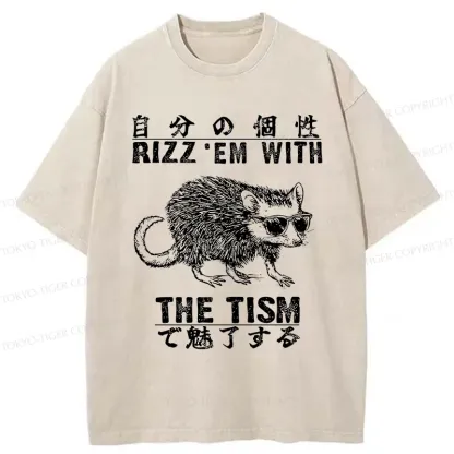 Tokyo-Tiger Handsome Mouse Washed T-Shirt