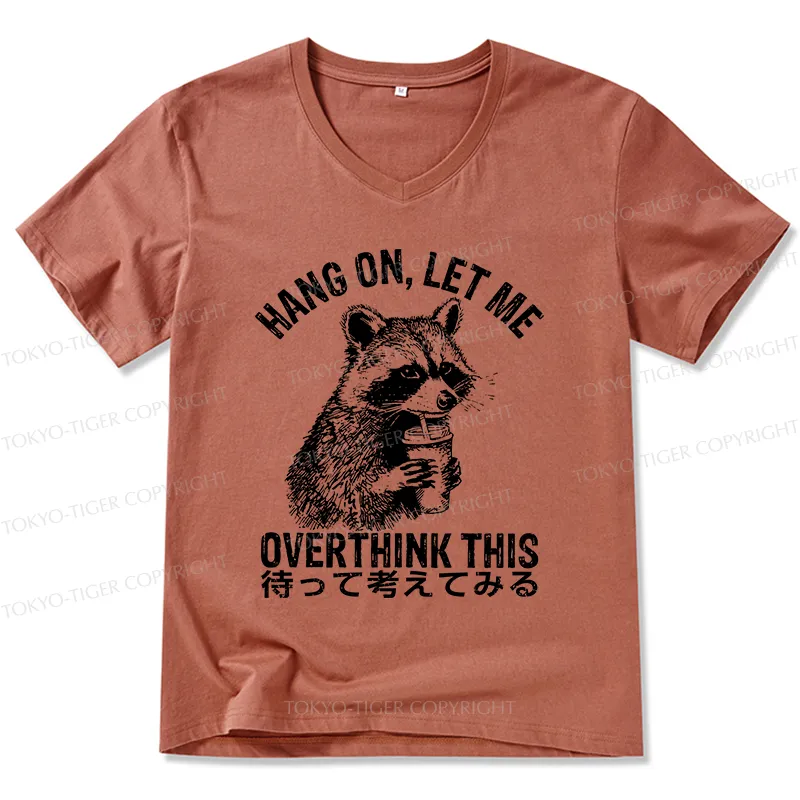 Tokyo-Tiger Overthink Raccoon V-Neck Classic T-Shirt