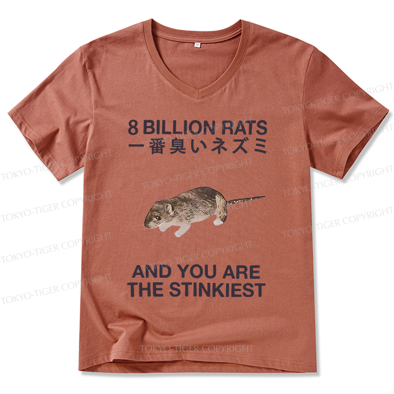 Tokyo-Tiger World's Stinkiest Rat V-Neck Classic T-Shirt