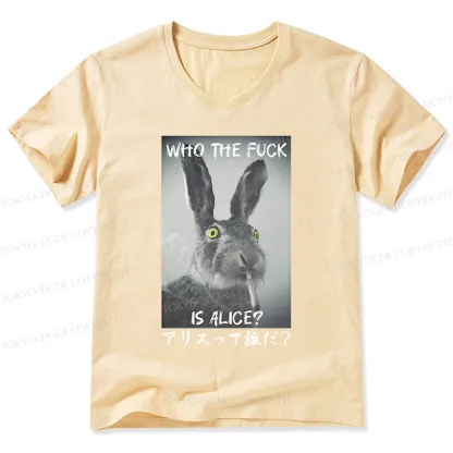 Tokyo-Tiger Who Is Alice? V-Neck Classic T-Shirt