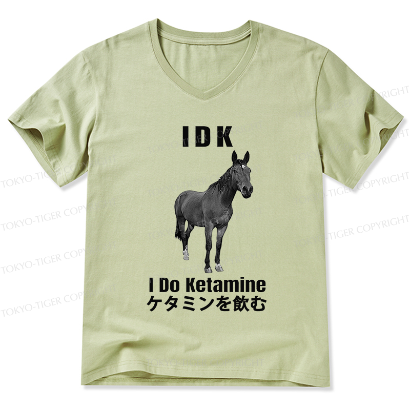 Tokyo-Tiger IDK I Do Ketamine V-Neck Classic T-Shirt