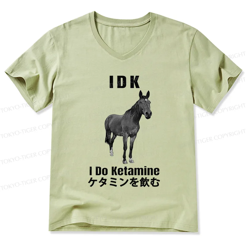 Tokyo-Tiger IDK I Do Ketamine V-Neck Classic T-Shirt
