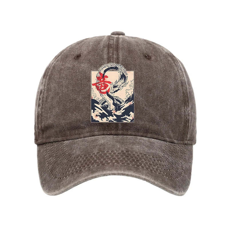 Tokyo-Tiger Sea Dragon Japanese Washed Cap