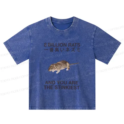 Tokyo-Tiger World's Stinkiest Rat Kids Washed T-Shirt