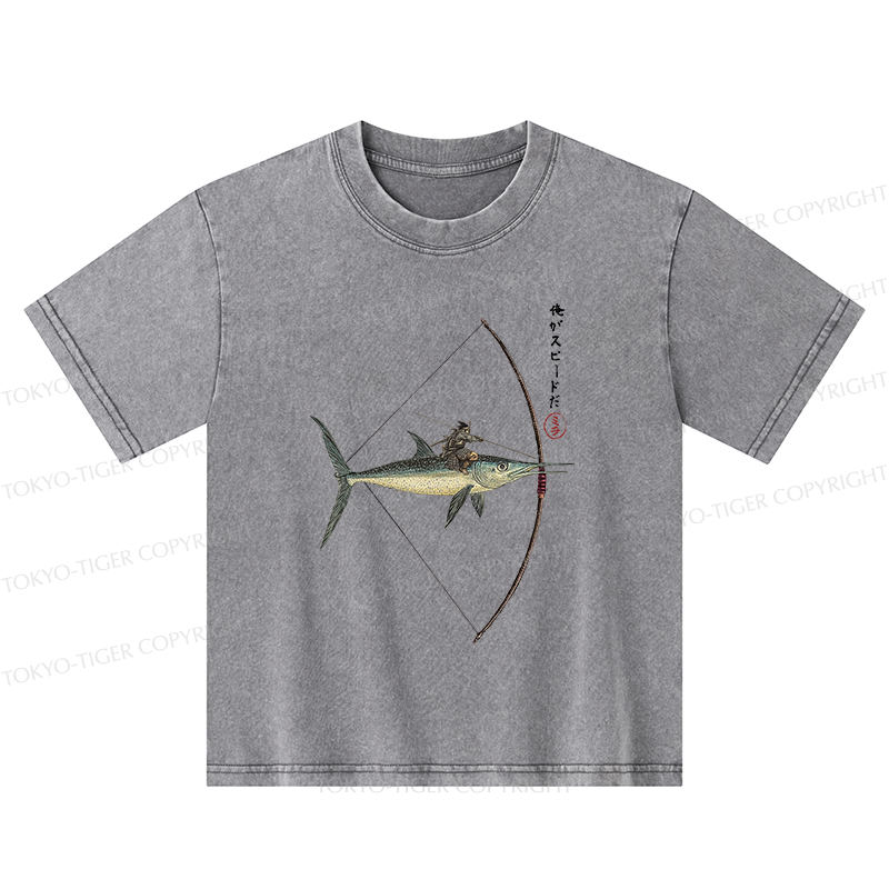 Tokyo-Tiger I Am Speed Kids Washed T-Shirt