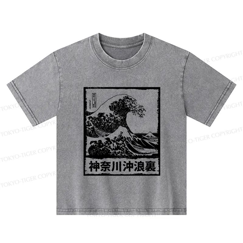 Tokyo-Tiger Legendary Wave Kids Washed T-Shirt