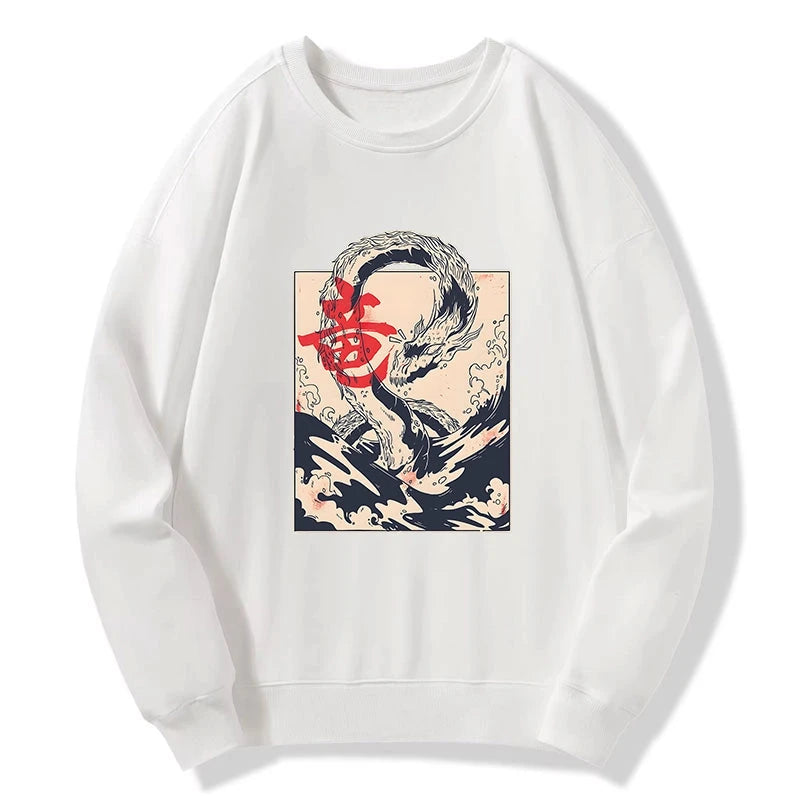 Tokyo-Tiger Sea Dragon Japanese Sweatshirt Sale