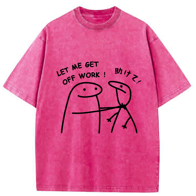 Tokyo-Tiger Let Me Get Off Work Washed T-Shirt