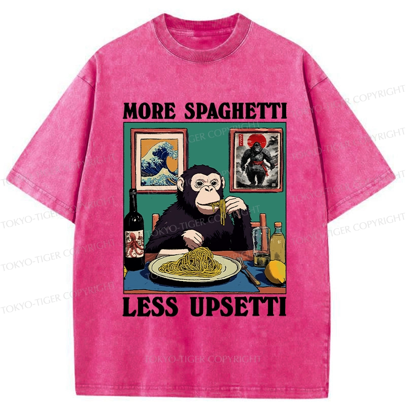Tokyo-Tiger More Spaghetti Less Upset Bigfoot Washed T-Shirt
