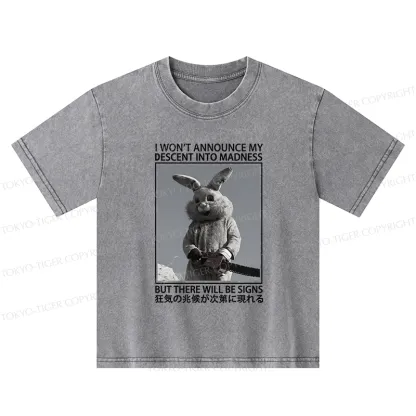 Tokyo-Tiger Rabbit Goes Into Madness Kids Washed T-Shirt