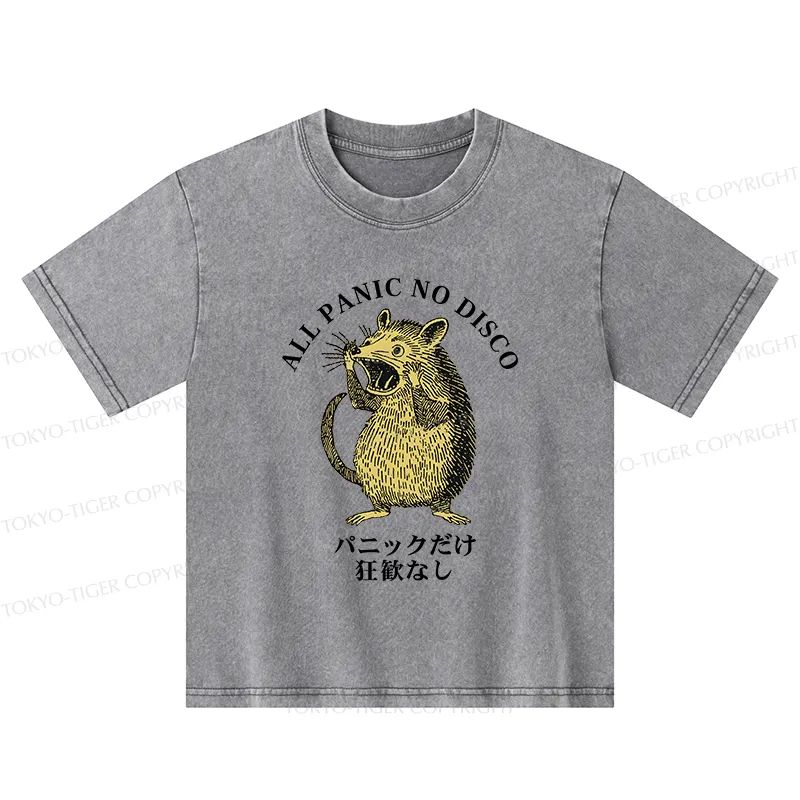Tokyo-Tiger All Panic No Disco Kids Washed T-Shirt