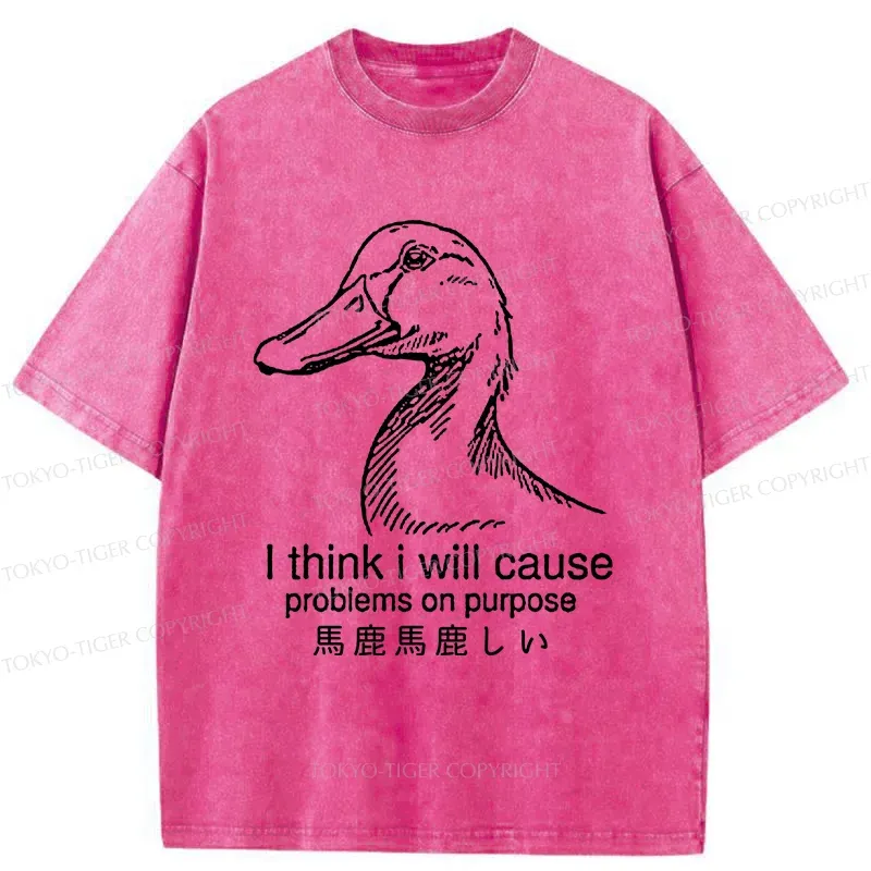 Tokyo-Tiger Silly Goose Washed T-Shirt
