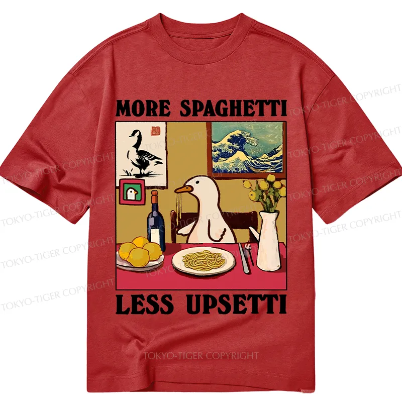 Tokyo-Tiger More Spaghetti Less Upsetti Goose Classic T-Shirt