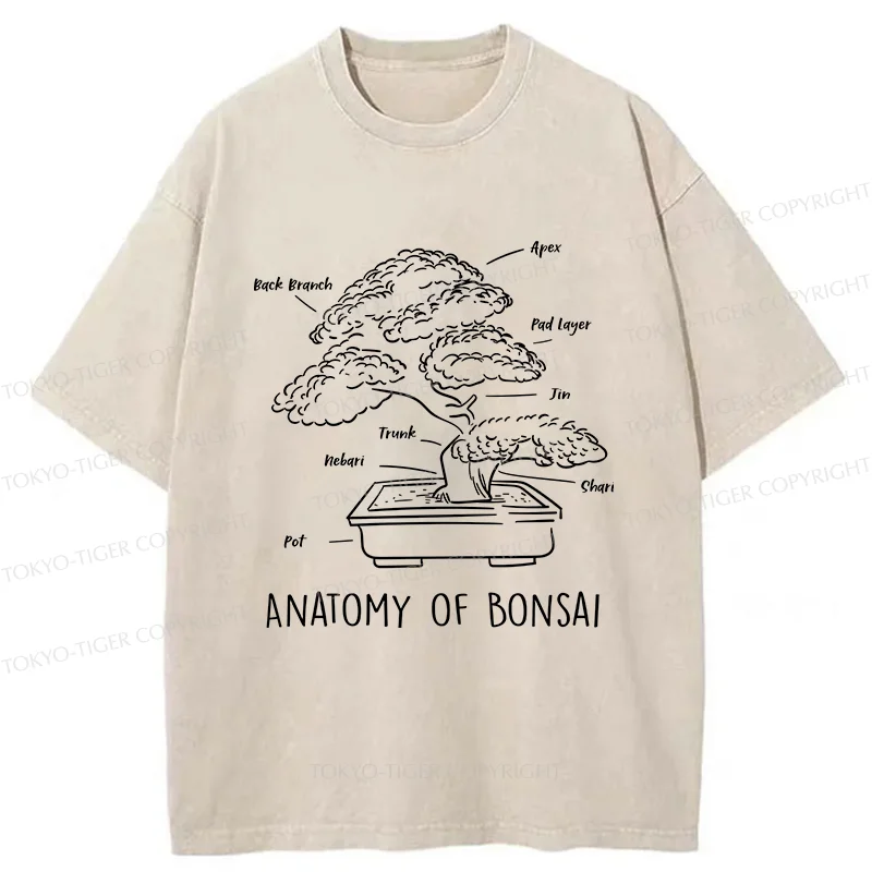 Tokyo-Tiger Anatomy Of A Bonsai Washed T-Shirt