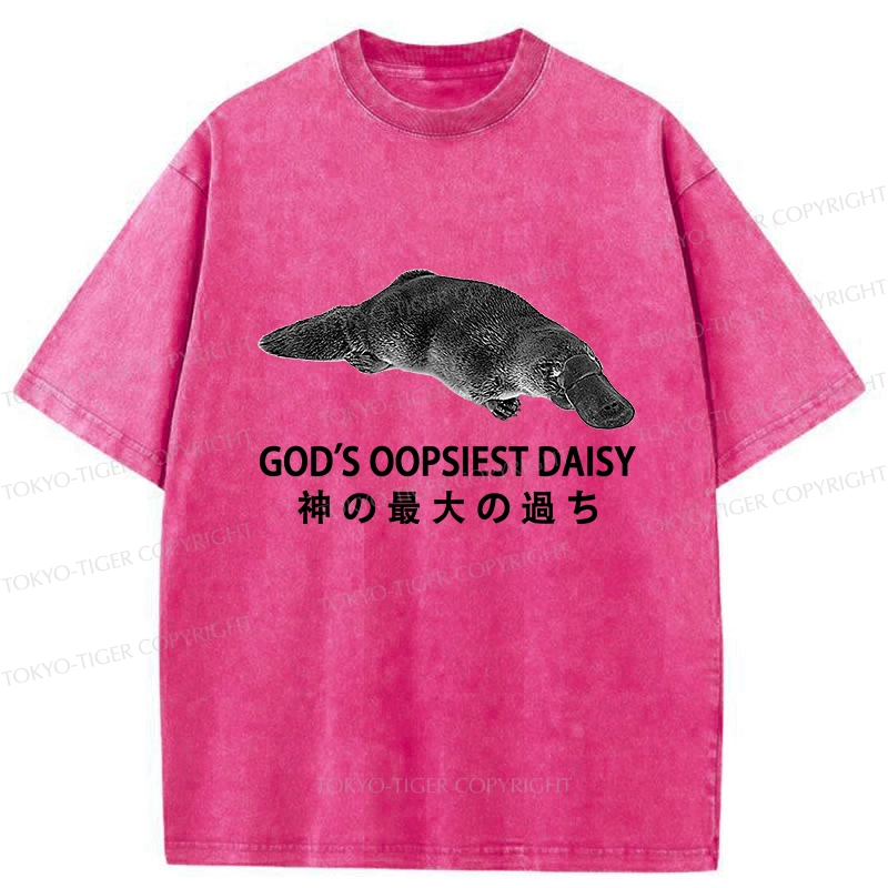 Tokyo-Tiger God's Oopsiest Daisy Washed T-Shirt