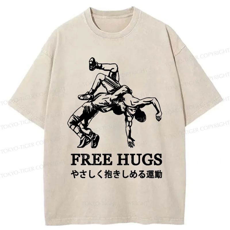 Tokyo-Tiger Interesting Jiu-Jitsu Washed T-Shirt