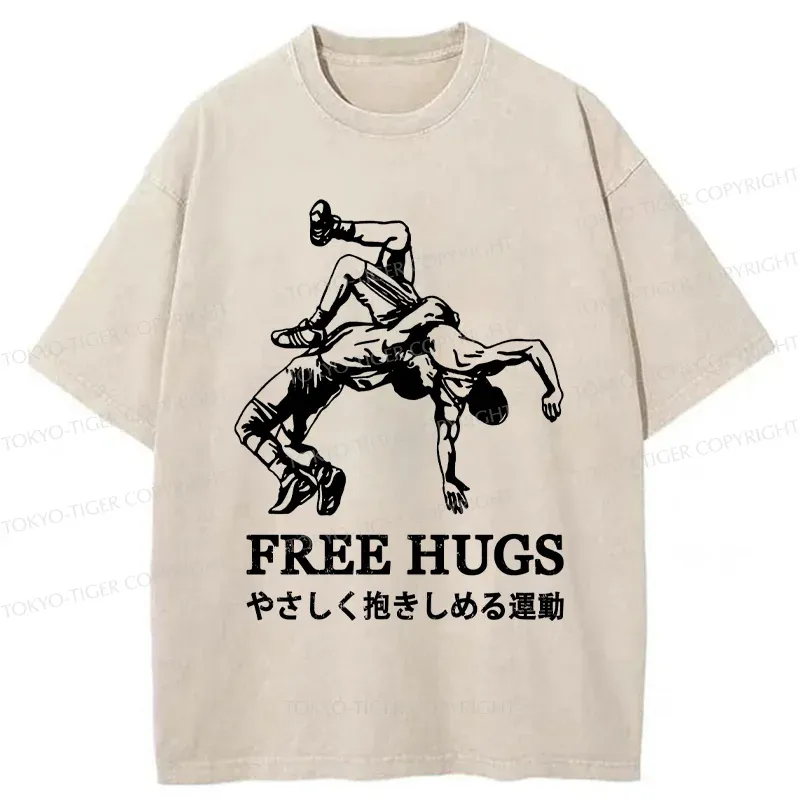 Tokyo-Tiger Interesting Jiu-Jitsu Washed T-Shirt