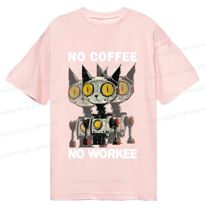 Tokyo-Tiger No Coffee No Workee Classic T-Shirt