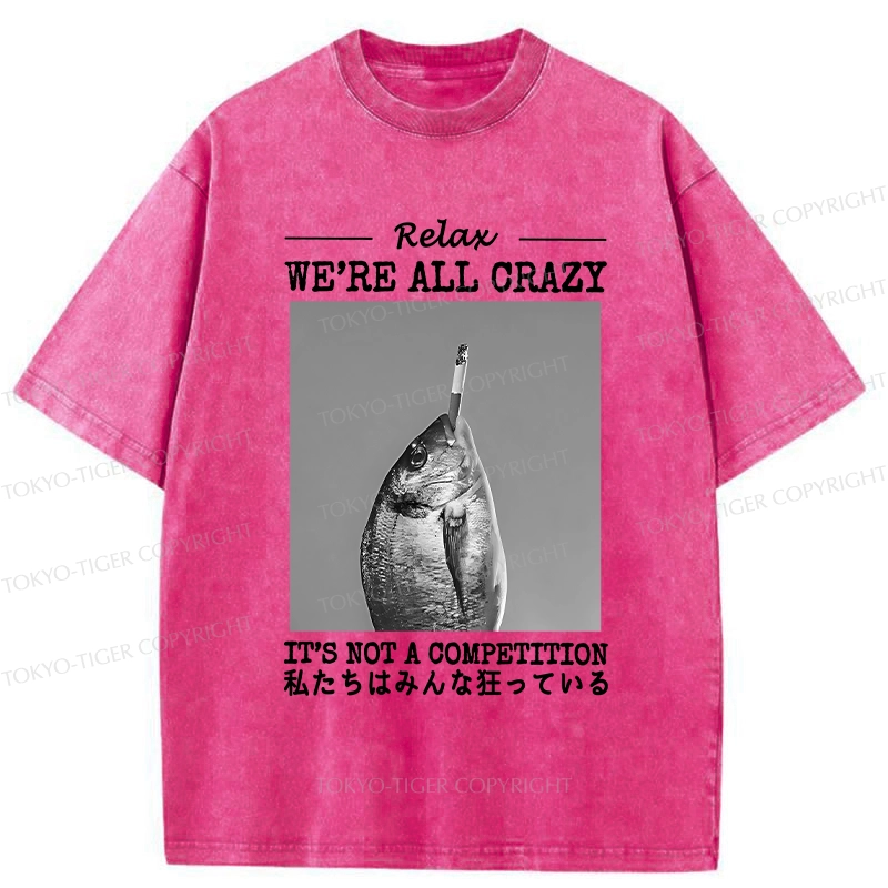 Tokyo-Tiger It's Not A Competition Washed T-Shirt