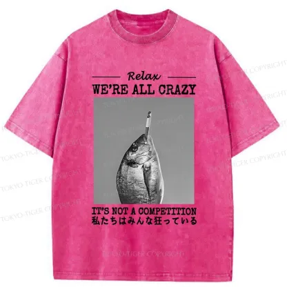 Tokyo-Tiger It's Not A Competition Washed T-Shirt