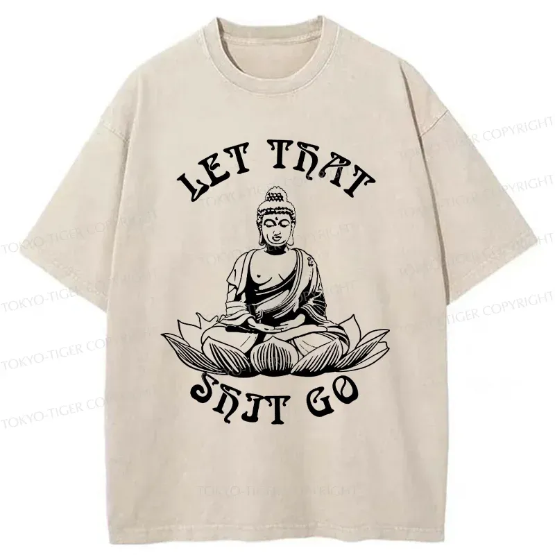 Tokyo-Tiger Interesting Buddhai Washed T-Shirt