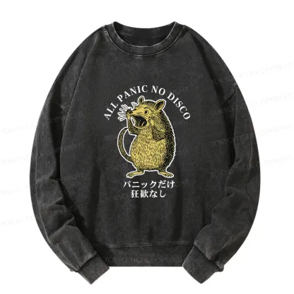 Tokyo-Tiger All Panic No Disco Washed Sweatshirt