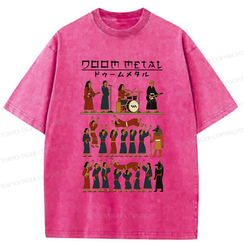 Tokyo-Tiger Doom Metal Washed T-Shirt