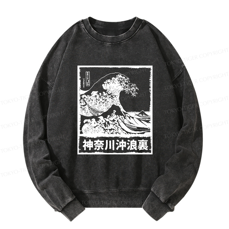 Tokyo-Tiger Legendary Wave Washed Sweatshirt
