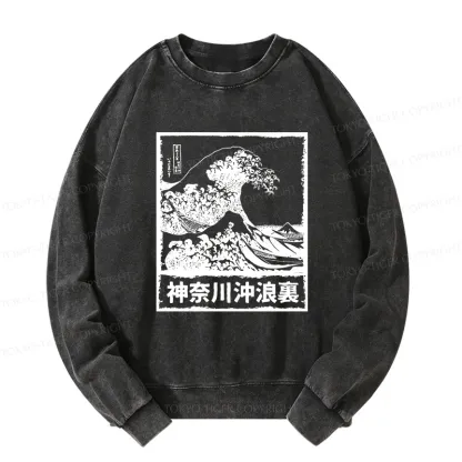 Tokyo-Tiger Legendary Wave Washed Sweatshirt