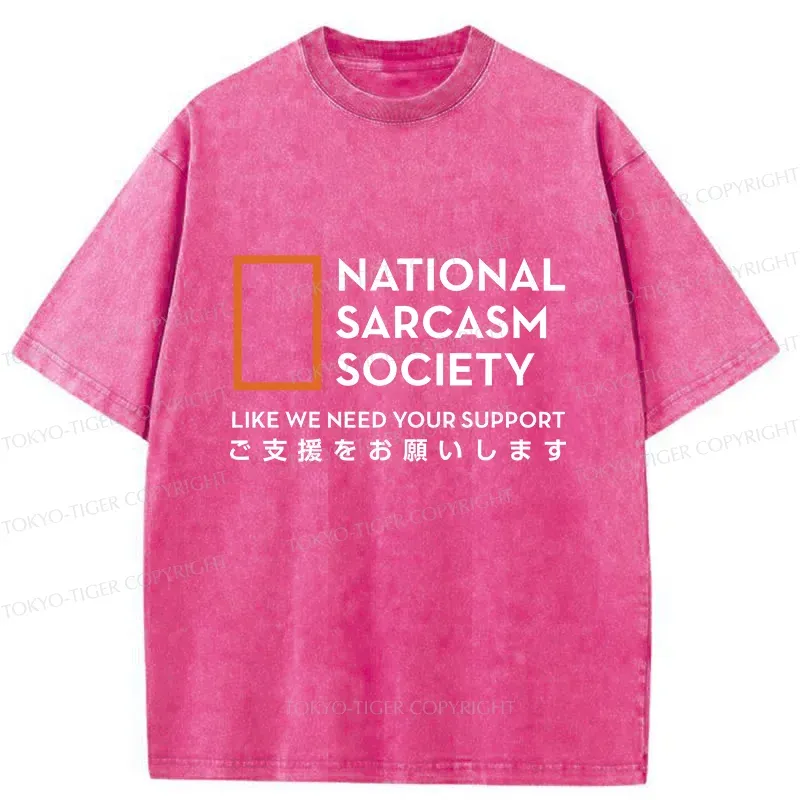 Tokyo-Tiger Funny Society Japan Washed T-Shirt