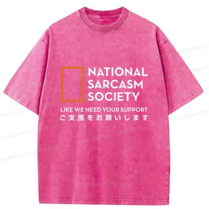Tokyo-Tiger Funny Society Japan Washed T-Shirt
