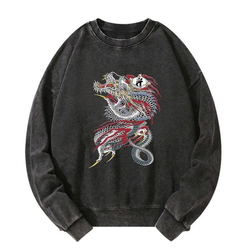 Tokyo-Tiger Dragon of Dojima Washed Sweatshirt Sale