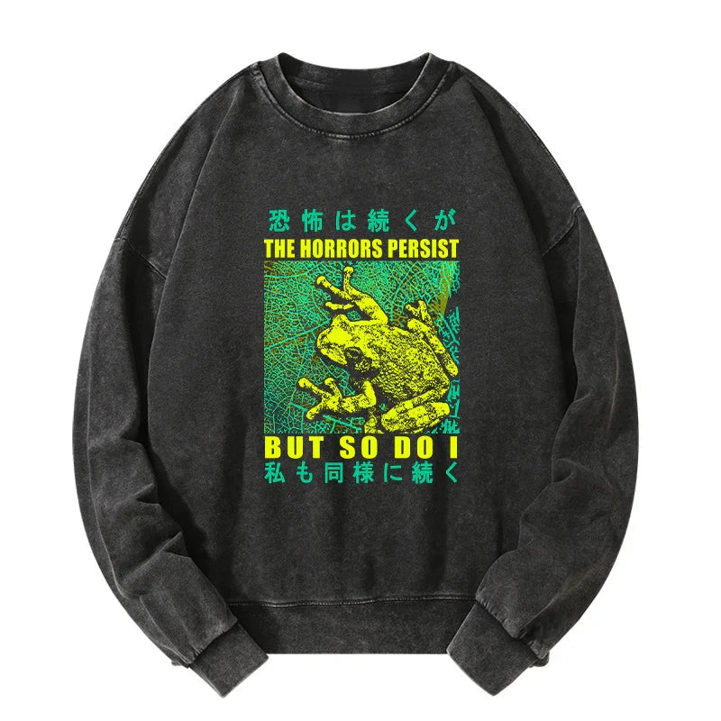 Tokyo-Tiger The Horrors Persist Forg Washed Sweatshirt
