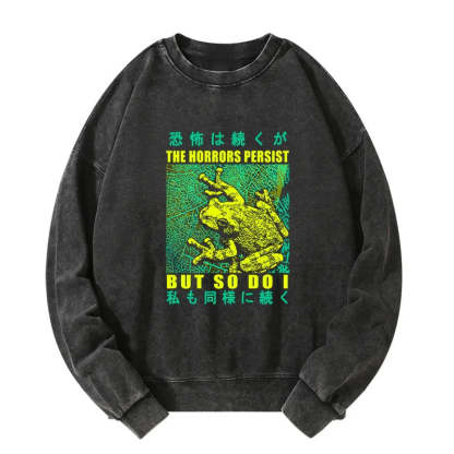 Tokyo-Tiger The Horrors Persist Forg Washed Sweatshirt